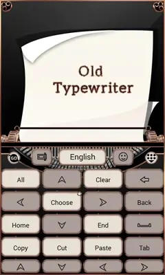 Old Typewriter Keyboard Theme android App screenshot 0