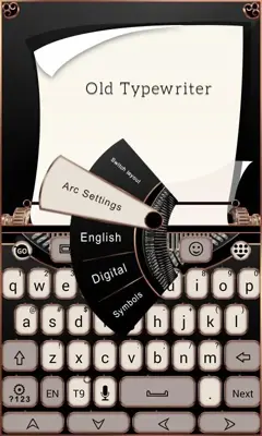 Old Typewriter Keyboard Theme android App screenshot 2